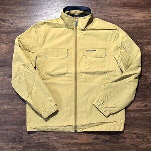 TOMMY HILFIGER Tan Lightweight Harrington Jacket Preppy - Size M